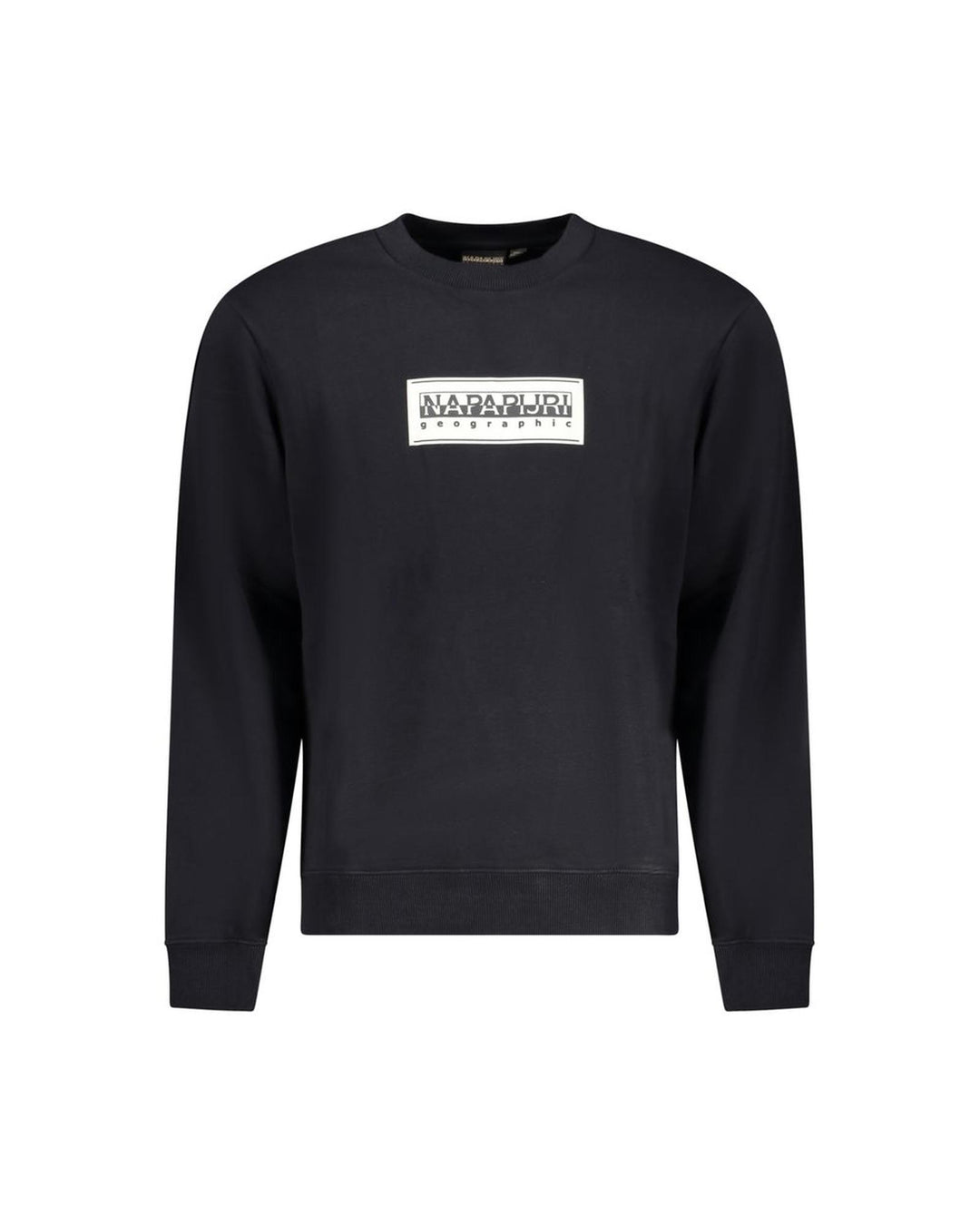 Napapijri Men's Black Cotton Sweater - 2XL