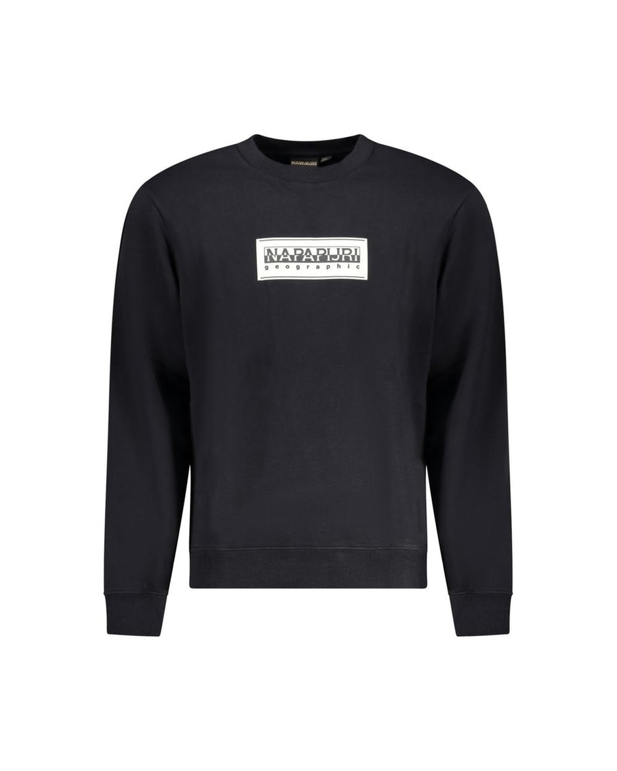 Napapijri Men's Black Cotton Sweater - 2XL