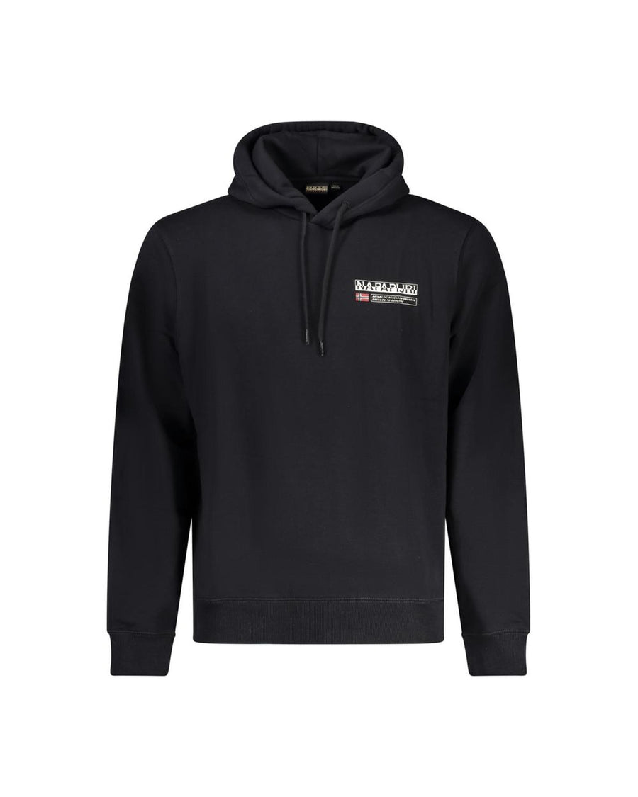 Napapijri Men's Black Cotton Sweater - 2XL