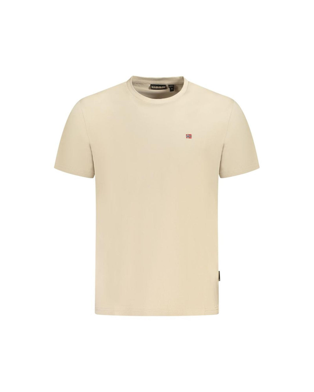 Napapijri Men's Beige Cotton  T-Shirt - L