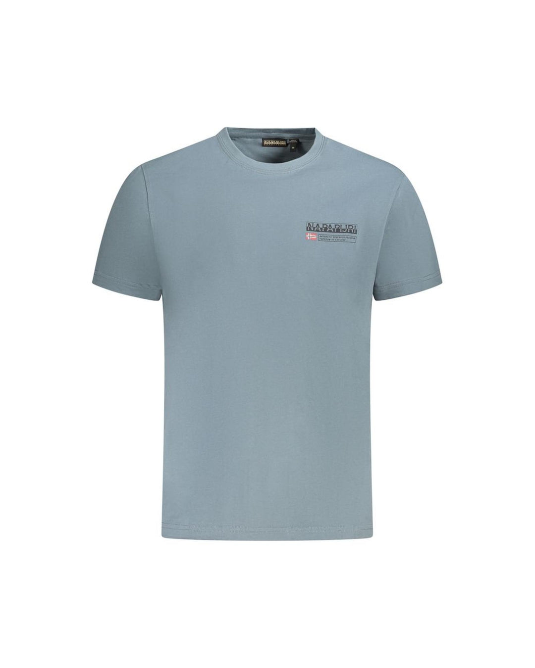 Napapijri Men's Gray Cotton  T-Shirt - S