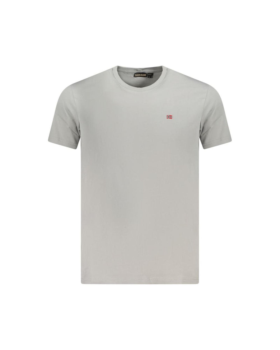Napapijri Men's Gray Cotton  T-Shirt - 2XL
