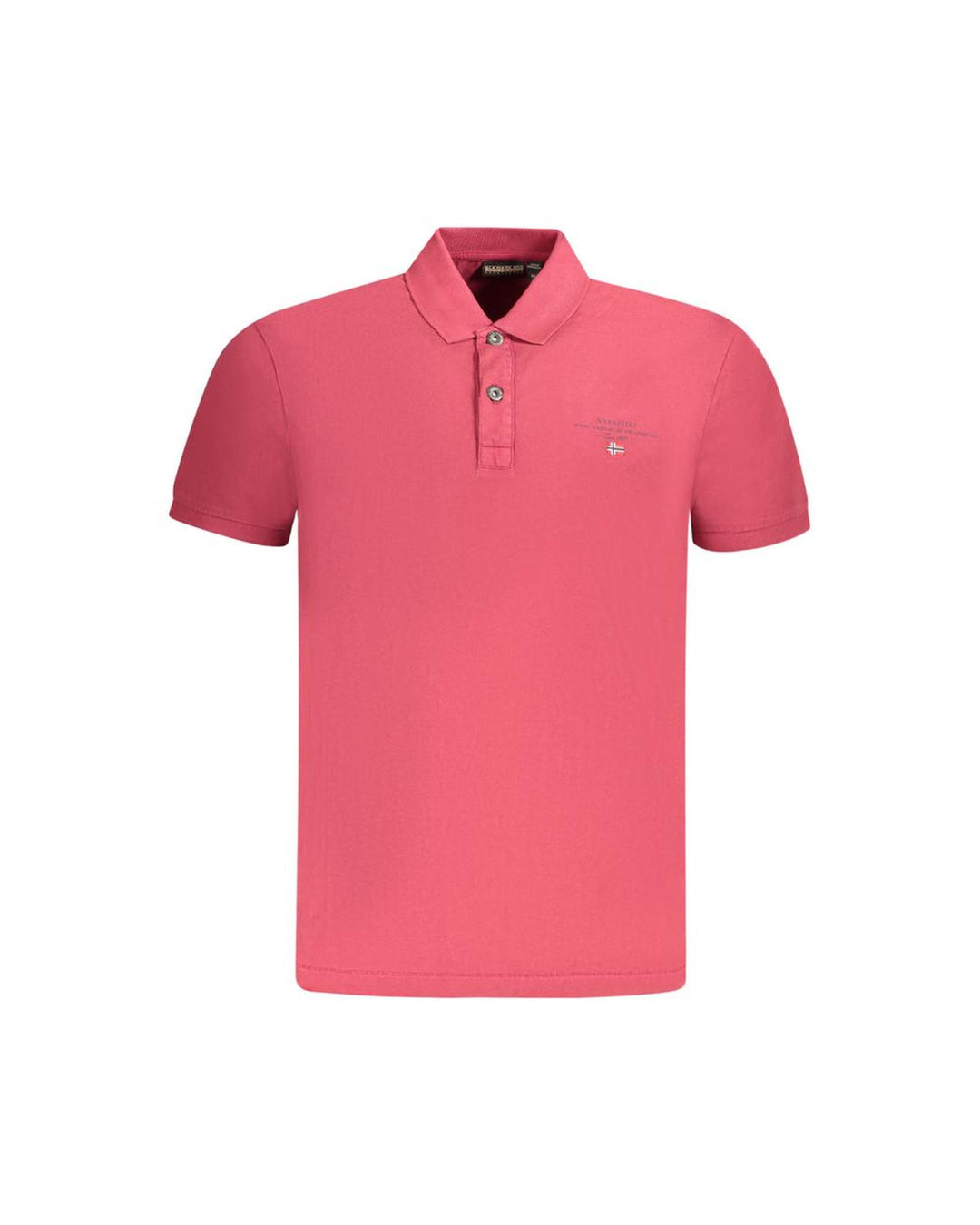 Napapijri Men's Red Cotton  Polo Shirt - 2XL