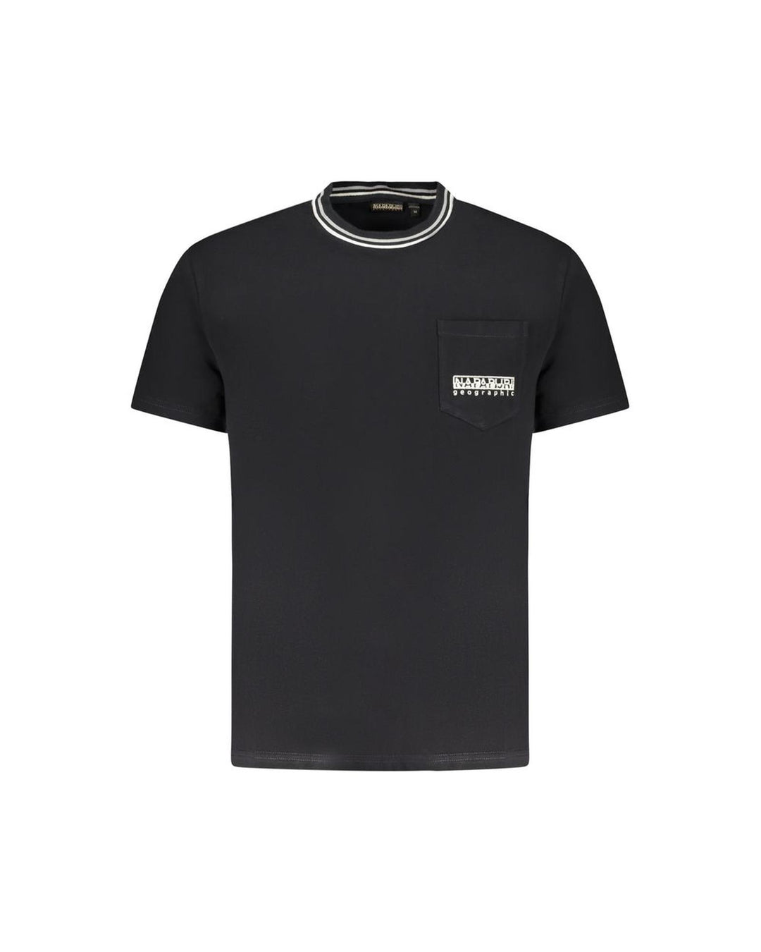 Napapijri Men's Black Cotton T-Shirt - S