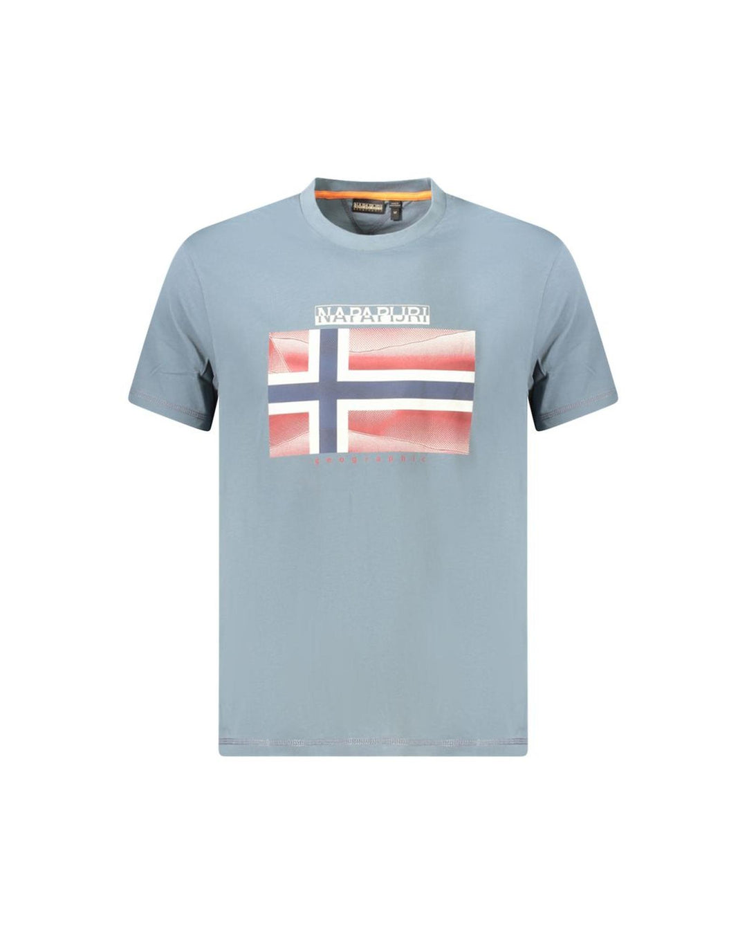 Napapijri Men's Gray Cotton  T-Shirt - L