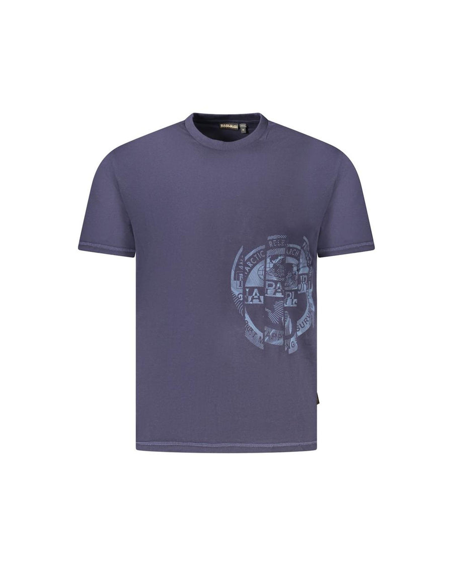 Napapijri Men's Blue Cotton  T-Shirt - M