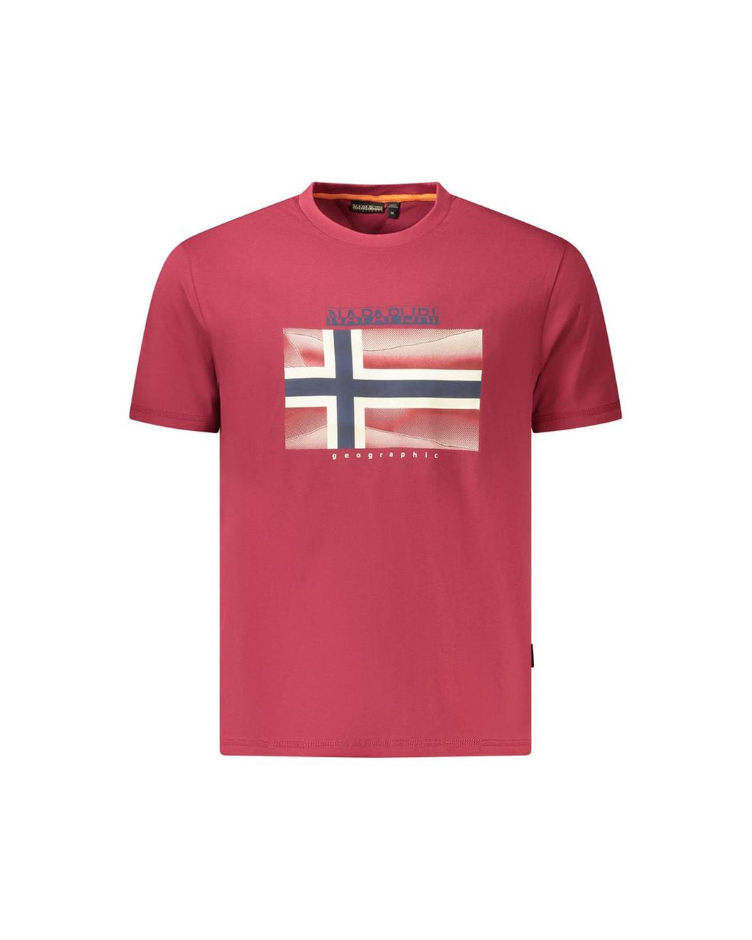 Napapijri Men's Red Cotton  T-Shirt - M