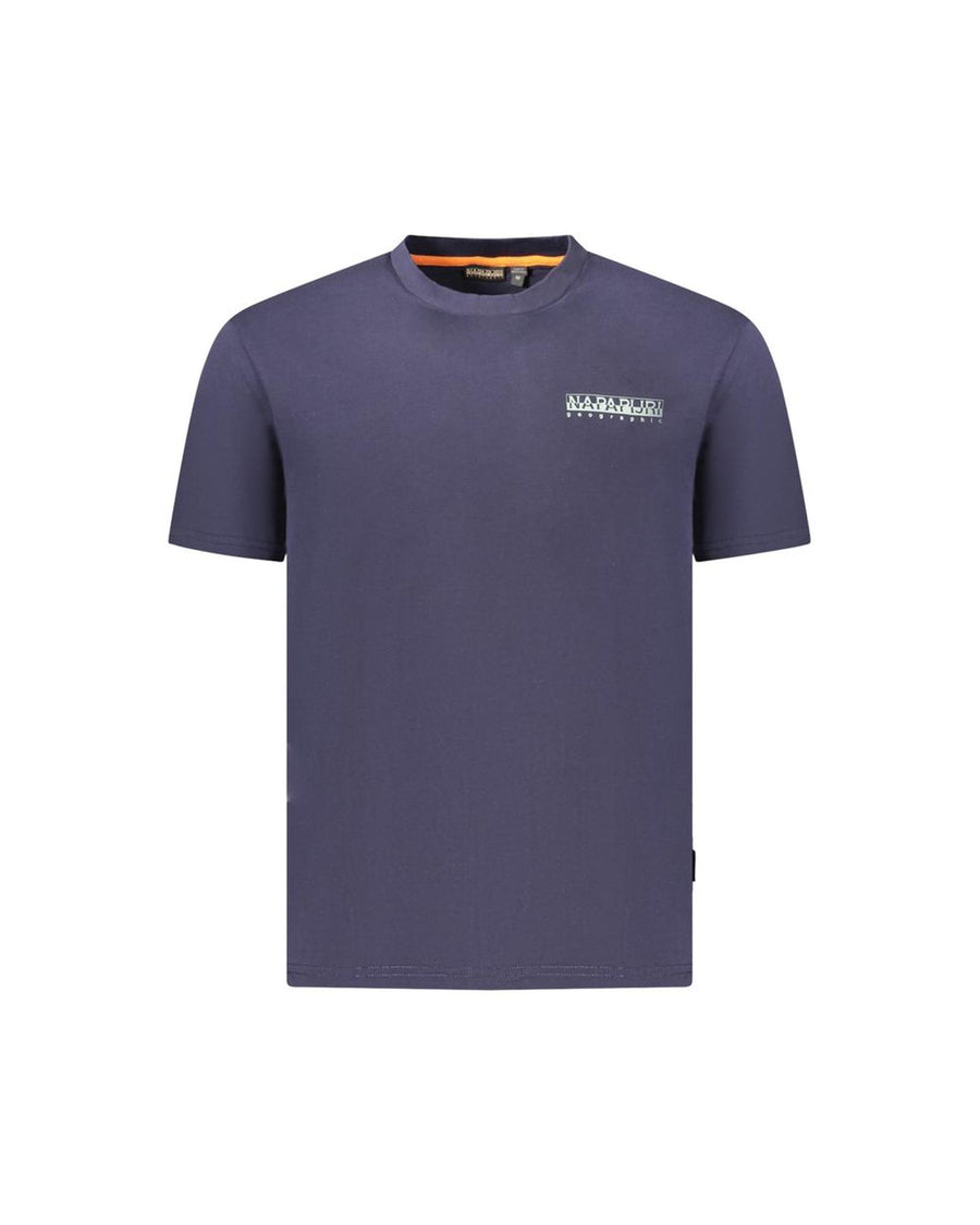 Napapijri Men's Blue Cotton  T-Shirt - 2XL