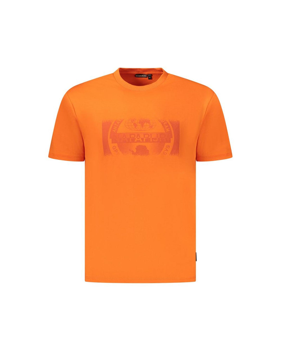Napapijri Men's Orange Cotton  T-Shirt - M
