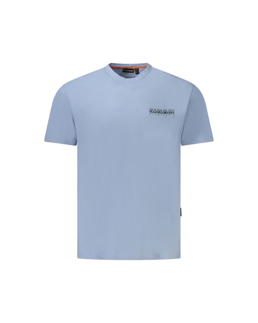 Napapijri Men's Light Blue Organic Cotton  TShirt - M