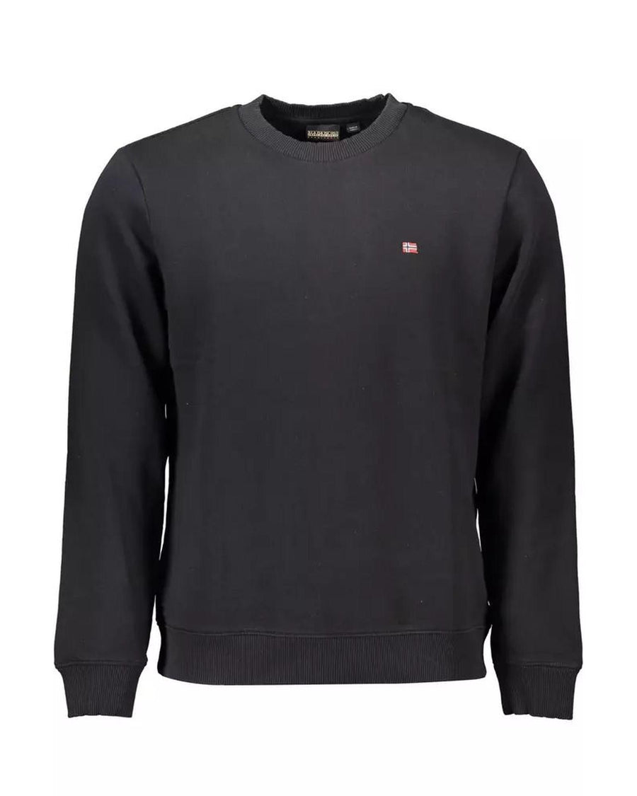 Napapijri Men's Black Cotton Sweater - XL