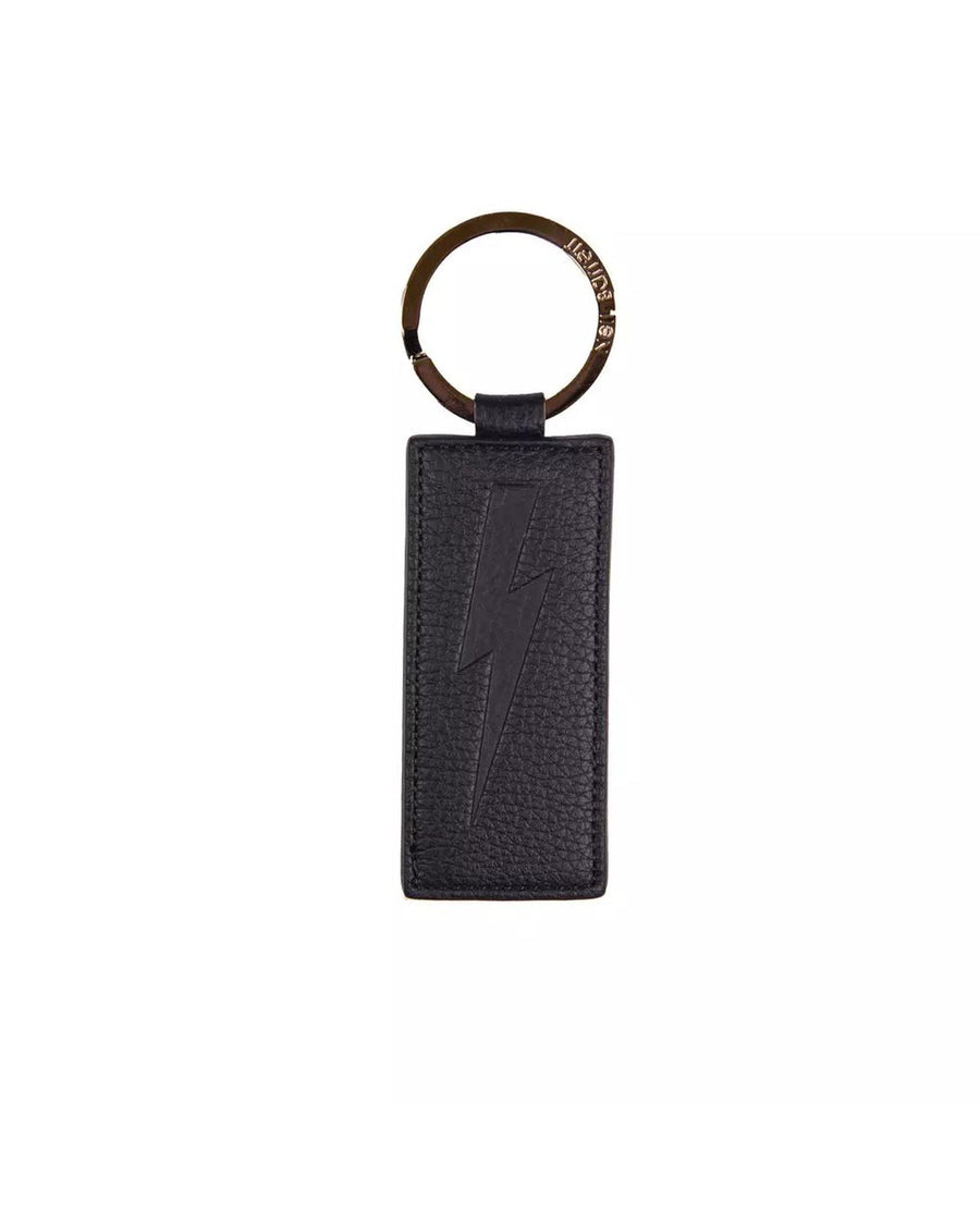 Neil Barrett Men's Chic Blue Leather Keychain for  - One Size