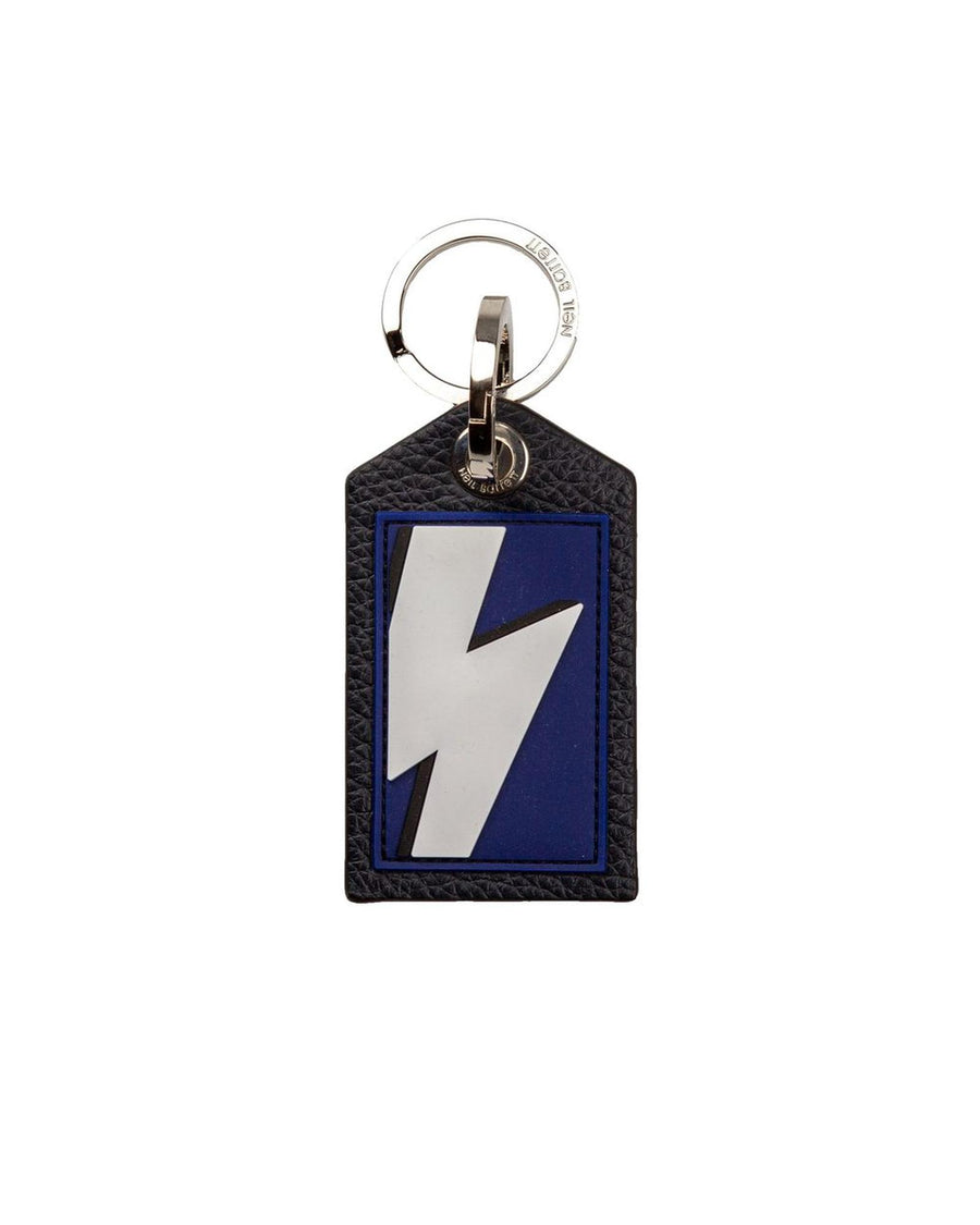 Neil Barrett Men's Blue Rubber Keychain - One Size