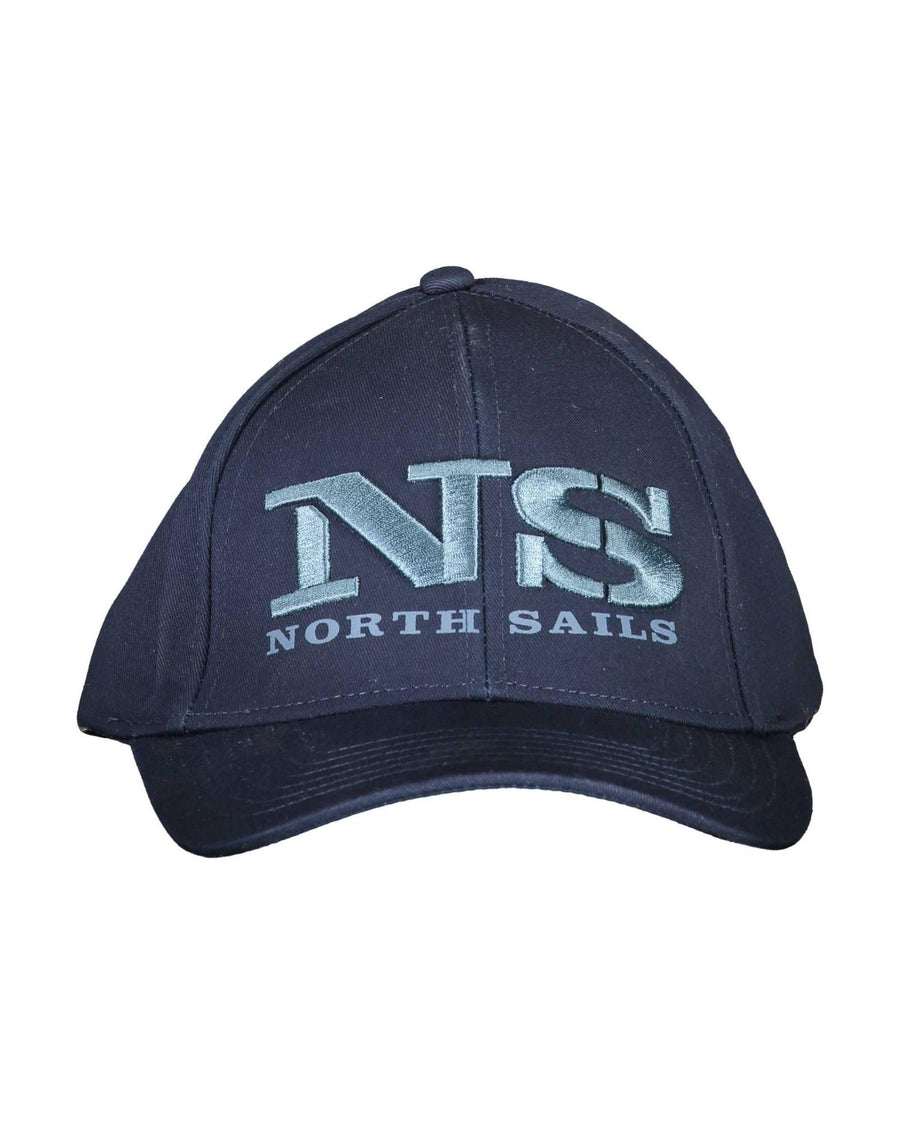 North Sails Men's Chic Blue Embroidered Cotton Cap - One Size