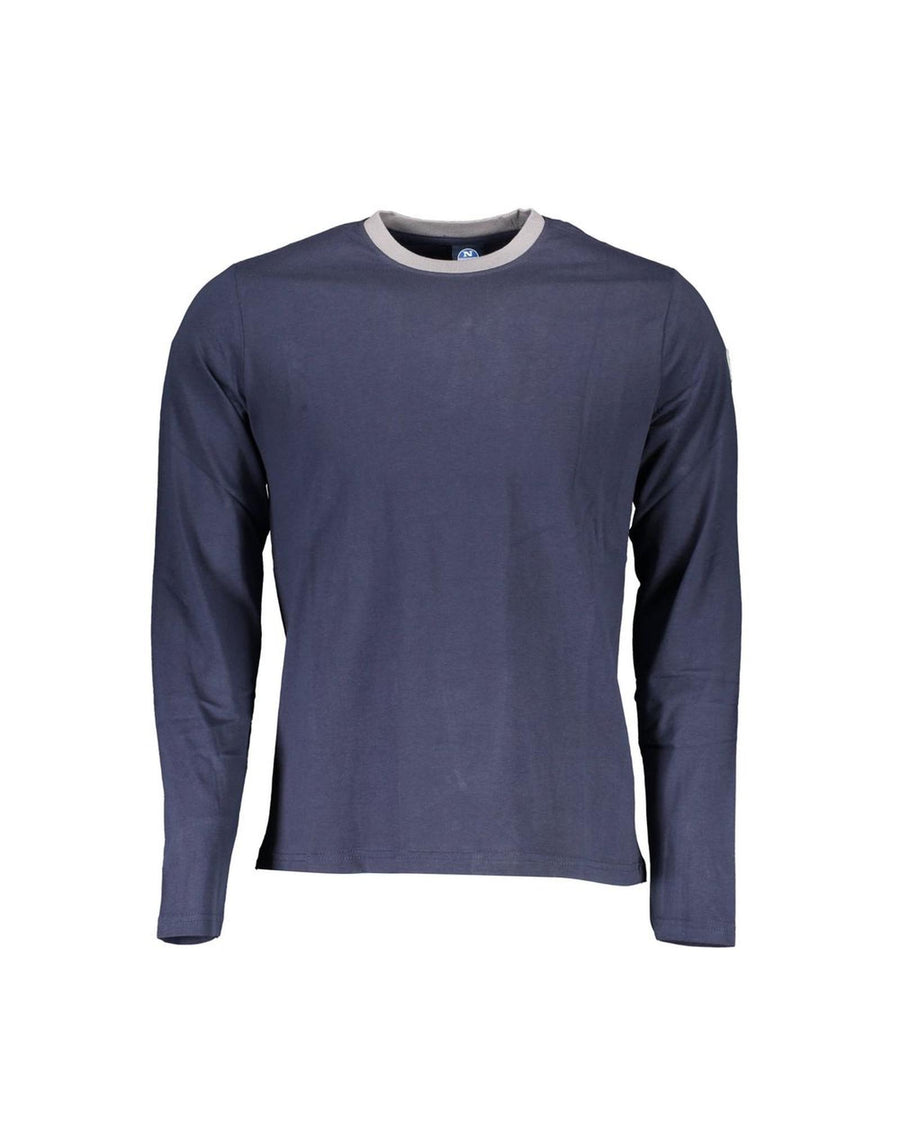 North Sails Men's Chic Blue Contrast Detail Long Sleeve Tee - 2XL