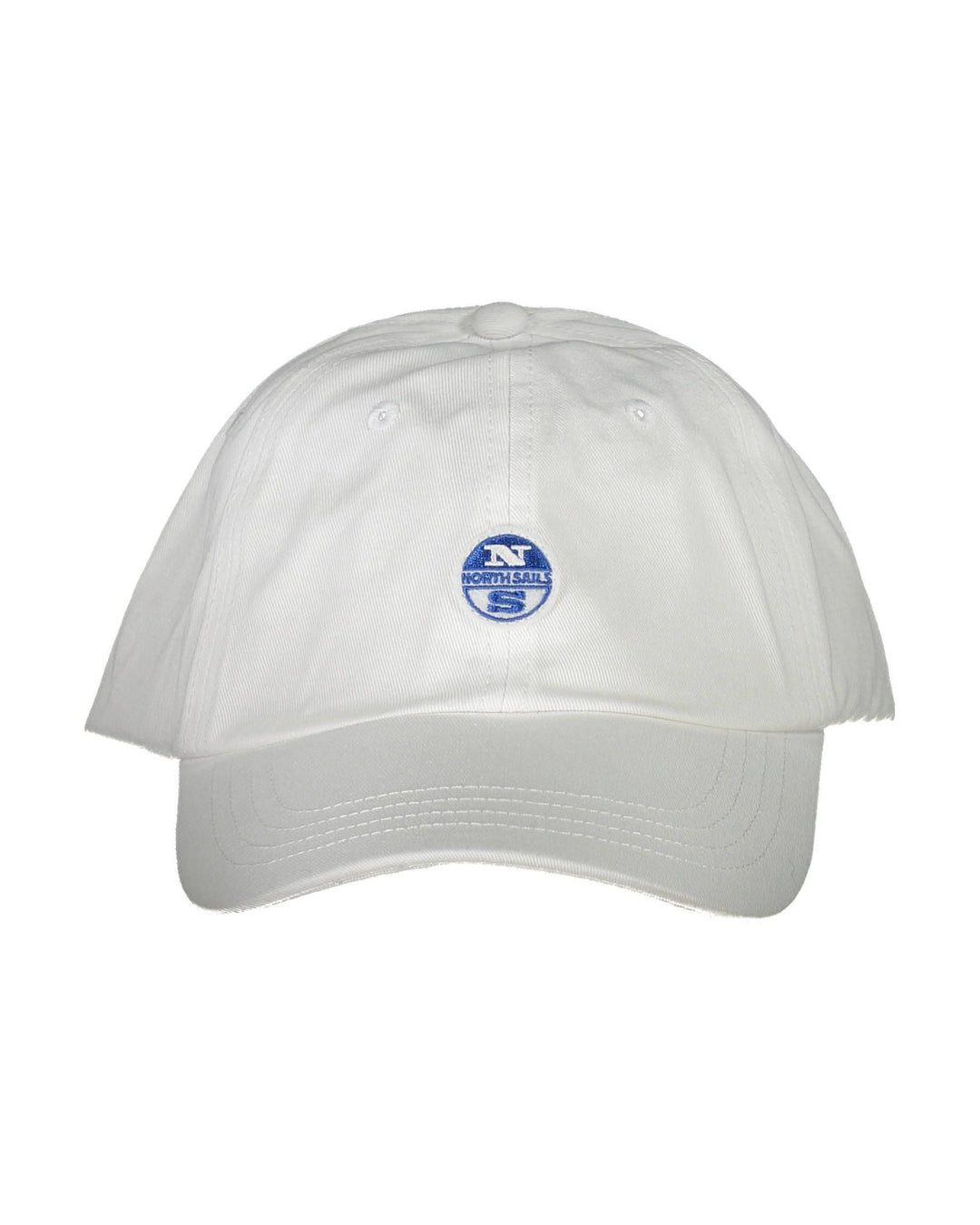 North Sails Men's Elegant White Visor Cap with Logo Detail - One Size