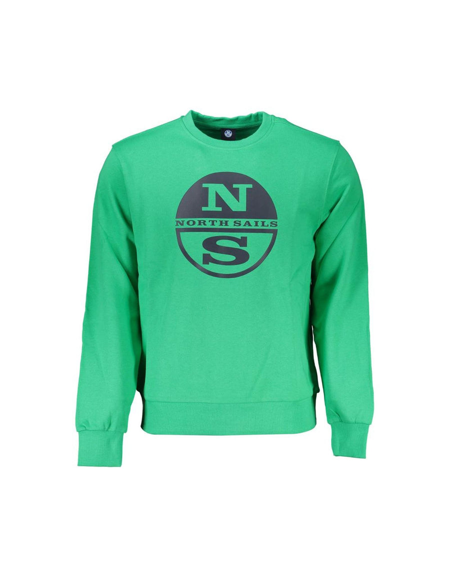 North Sails Men's Green Cotton Sweater - 3XL