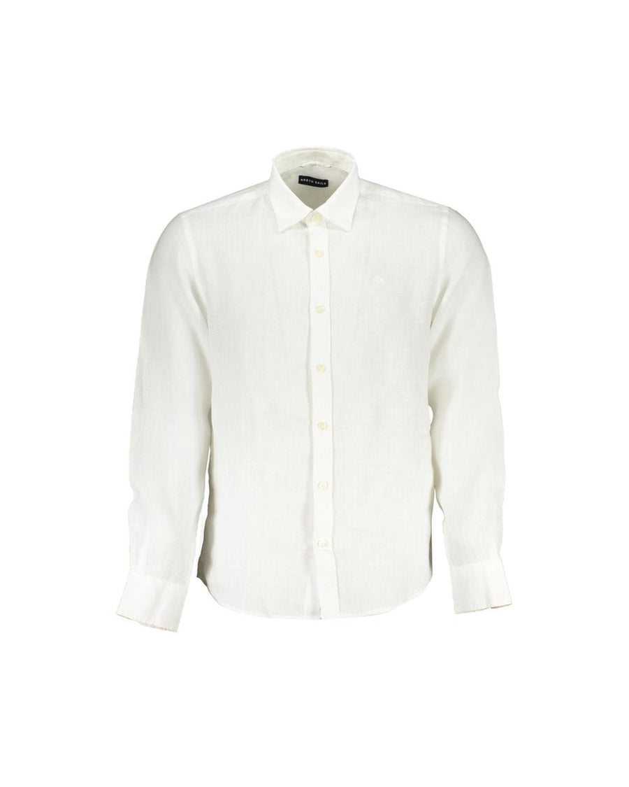 North Sails Men's White Linen Shirt - S