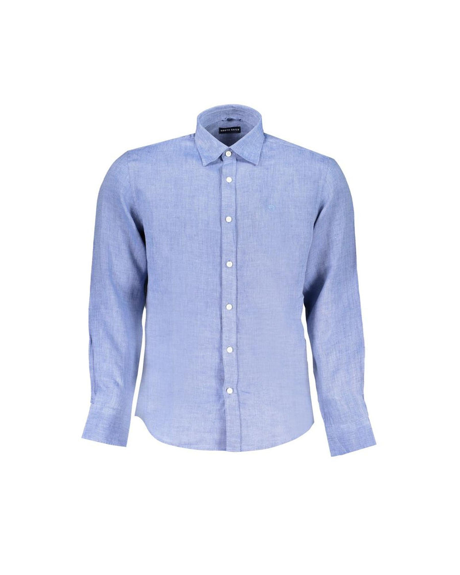 North Sails Men's Blue Linen Shirt - M