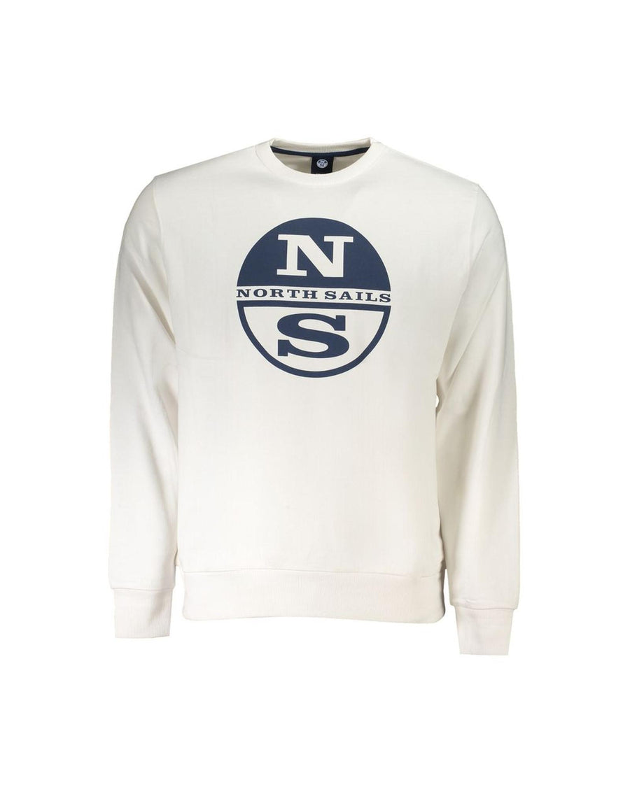 North Sails Men's White Cotton Sweater - 2XL