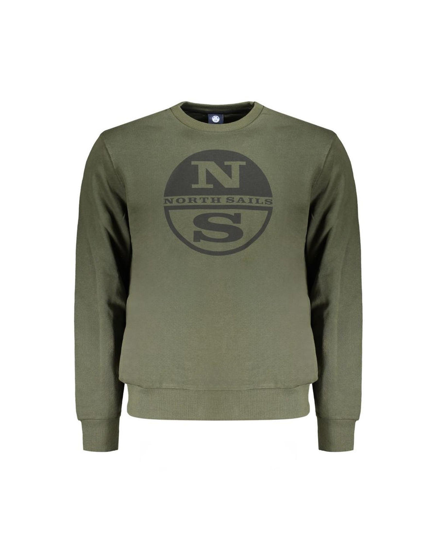 North Sails Men's Green Cotton Sweater - M