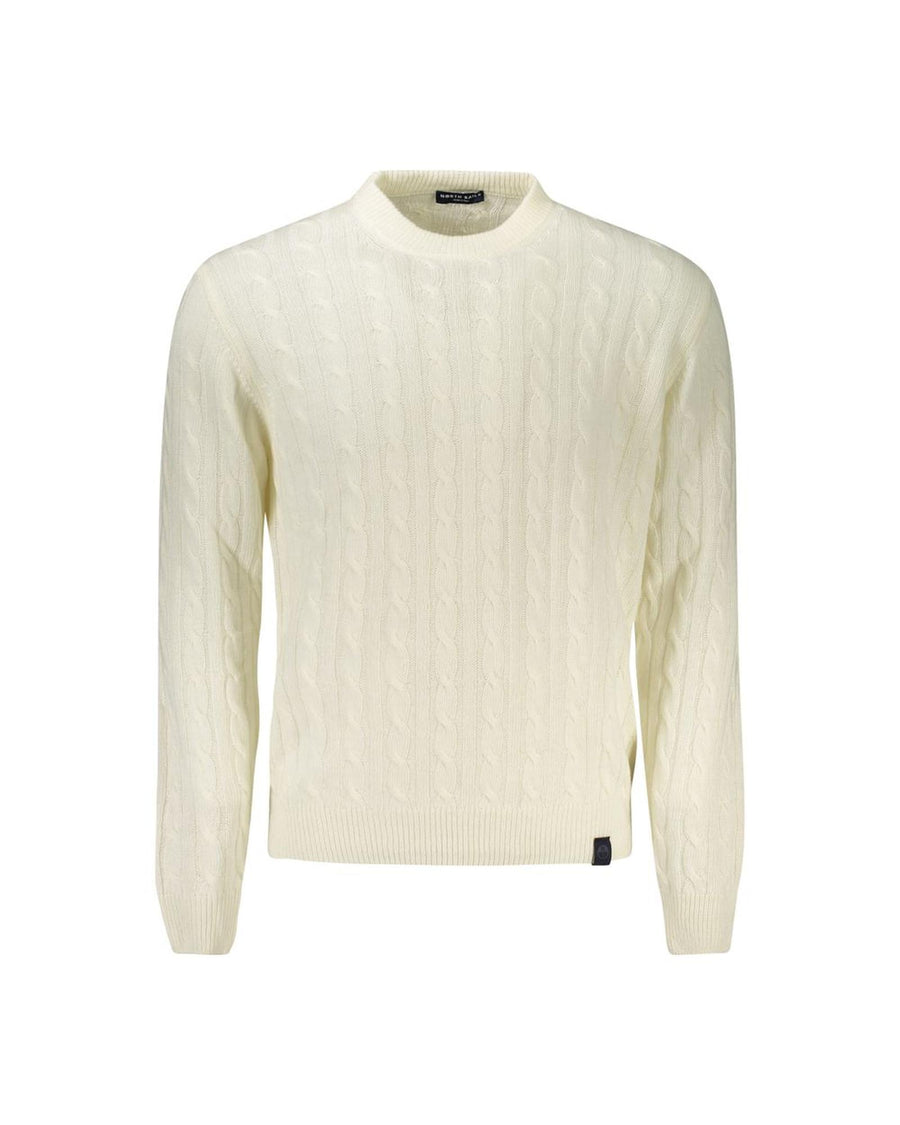 North Sails Men's White Cashmere Sweater - XL