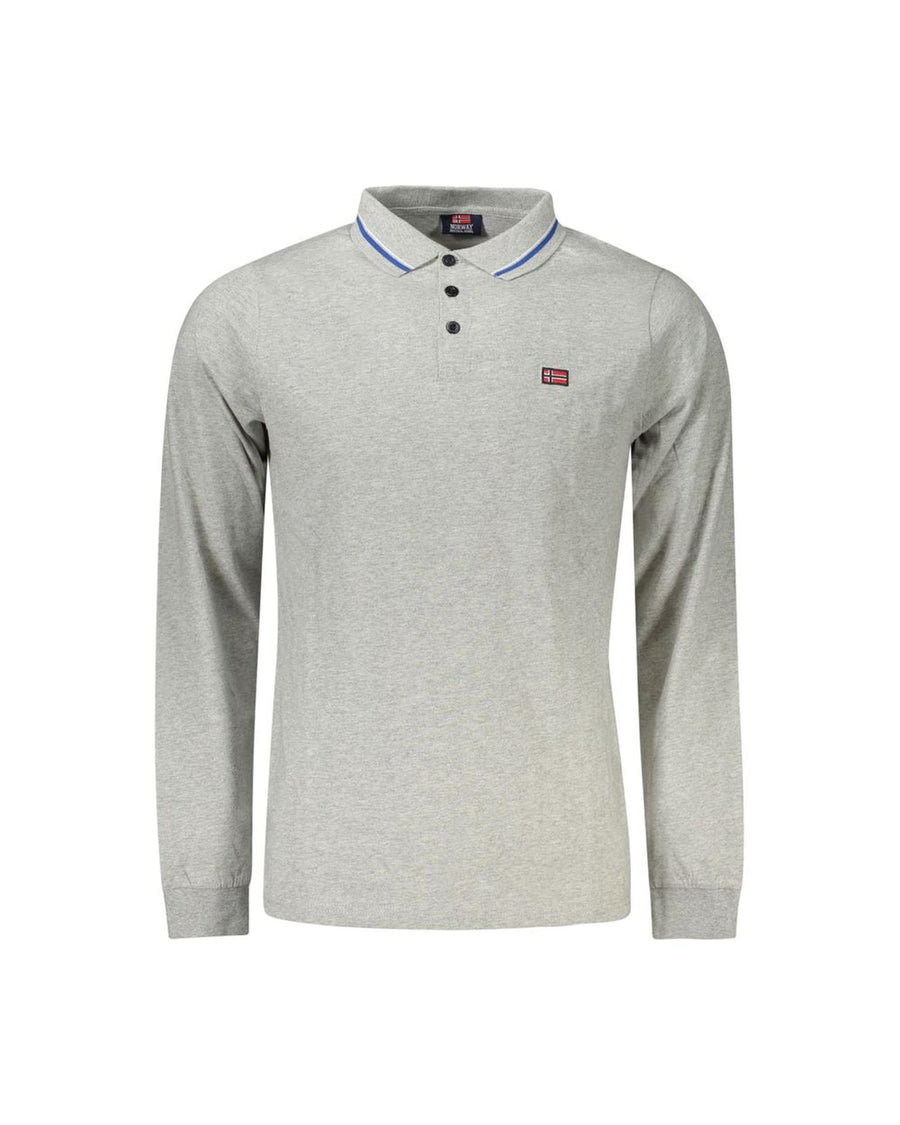 Norway 1963 Men's Gray Cotton Polo Shirt - 2XL