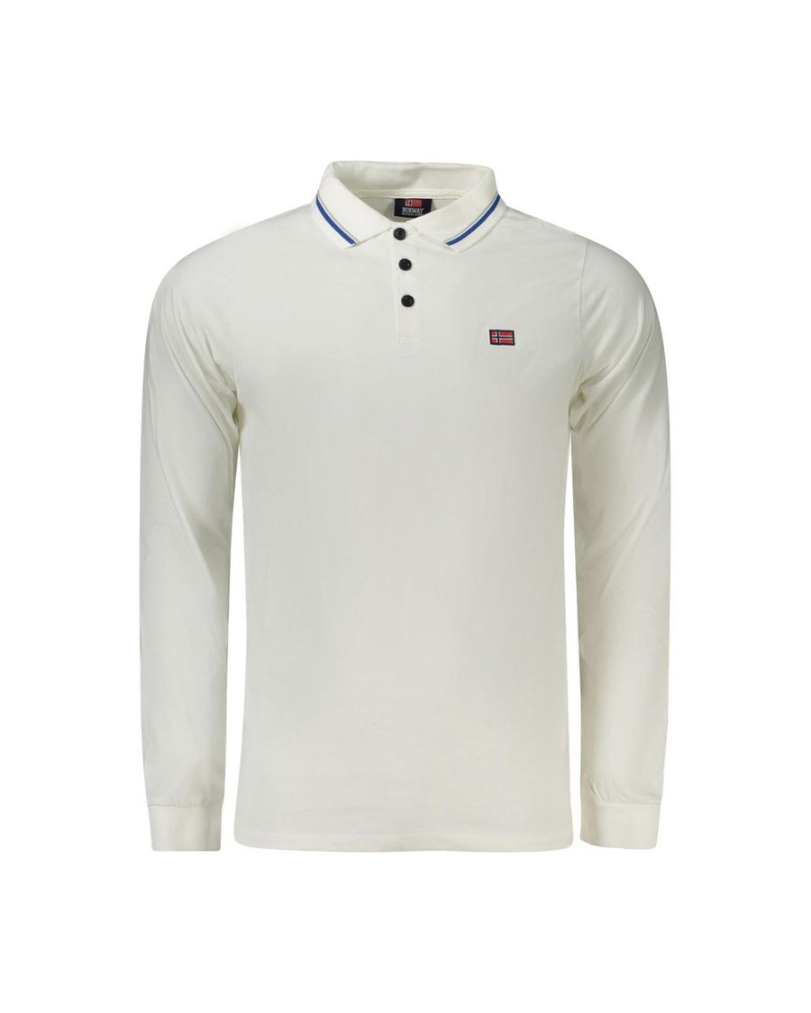 Norway 1963 Men's White Cotton Polo Shirt - L