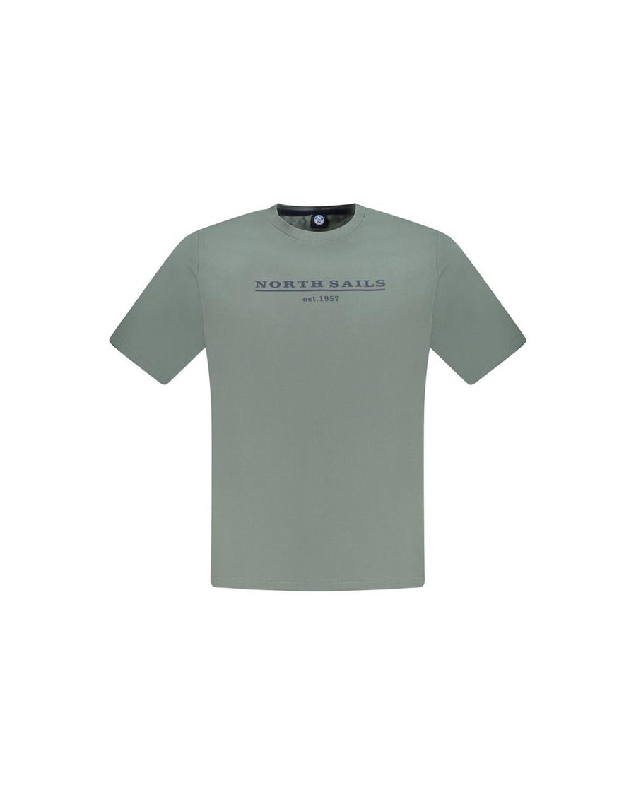 North Sails Men's Green Cotton T-Shirt - S