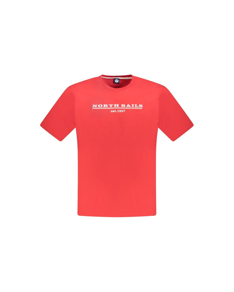 North Sails Men's Red Cotton  T-Shirt - S