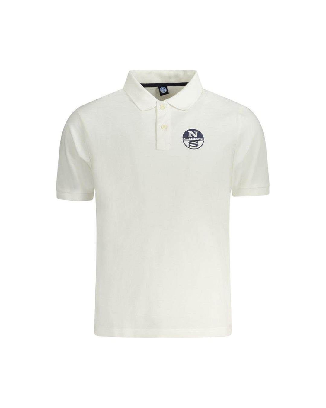 North Sails Men's White Cotton Polo Shirt - S