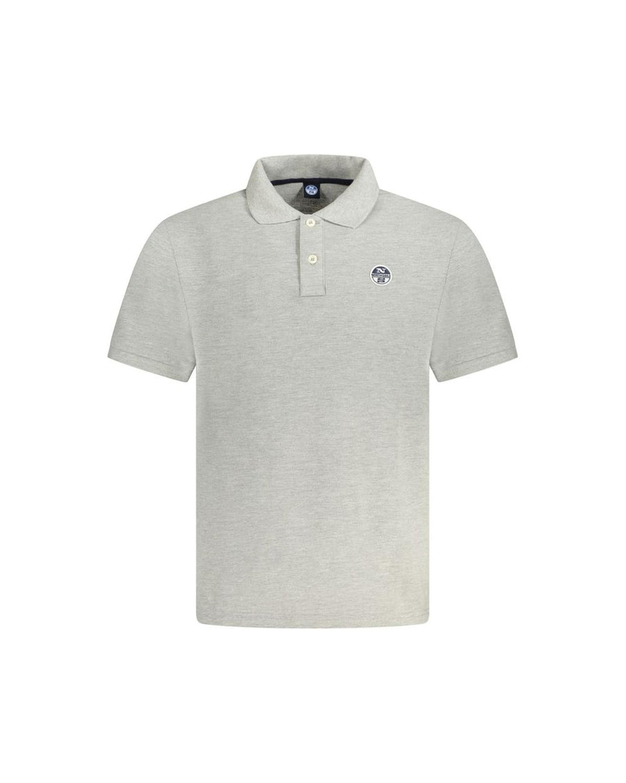 North Sails Men's Gray Cotton Polo Shirt - XL