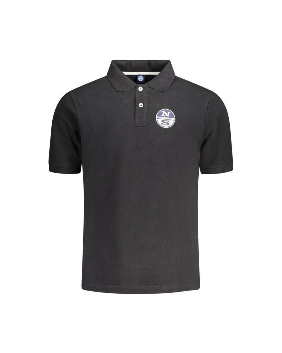 North Sails Men's Black Cotton Polo Shirt - S