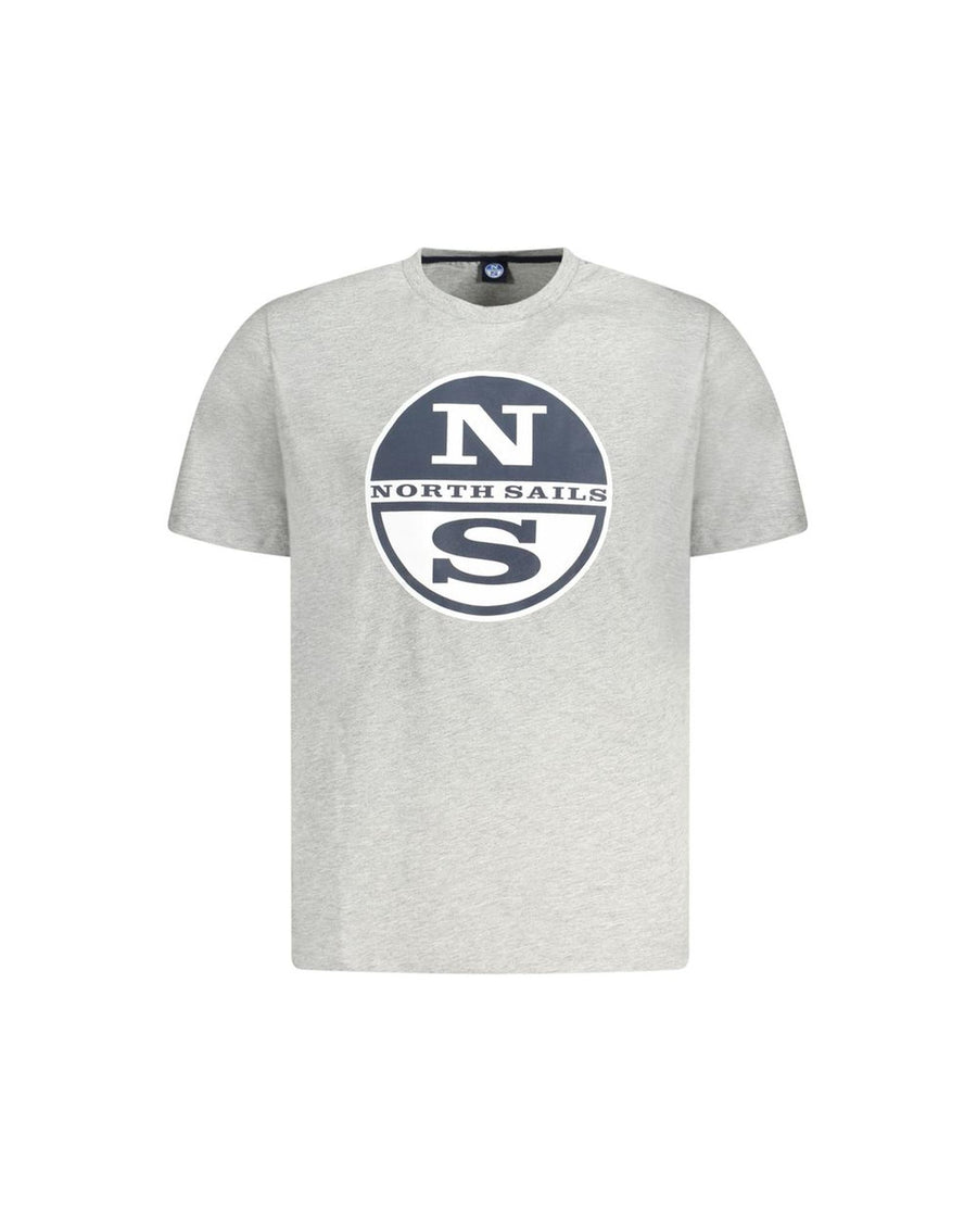North Sails Men's Gray Cotton  T-Shirt - XL
