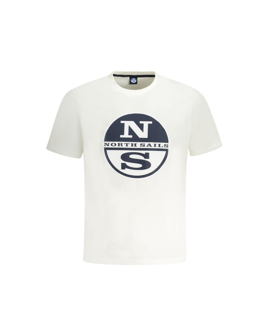 North Sails Men's White Cotton T-Shirt - L