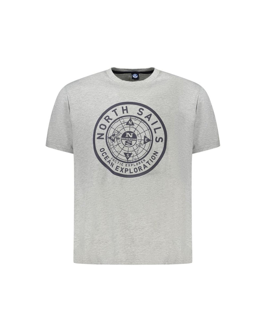 North Sails Men's Gray Cotton T-Shirt - S