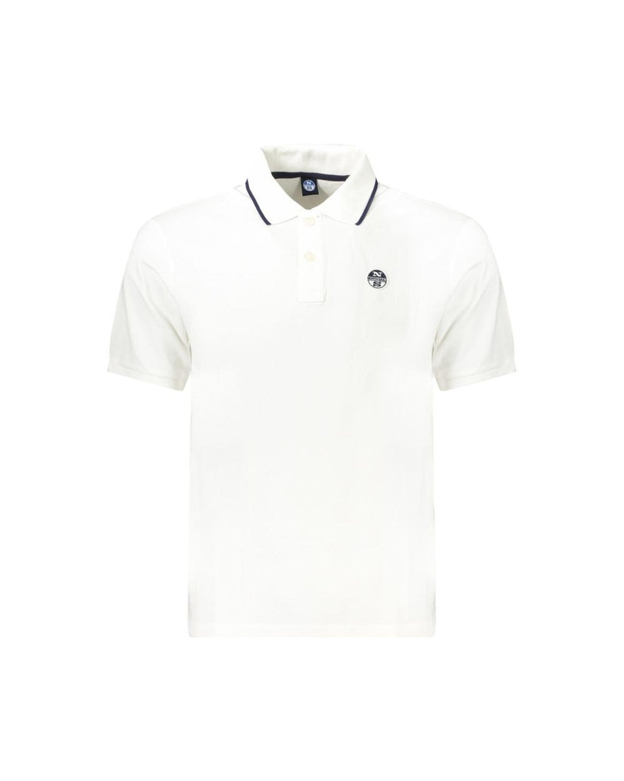 North Sails Men's White Cotton Polo Shirt - M