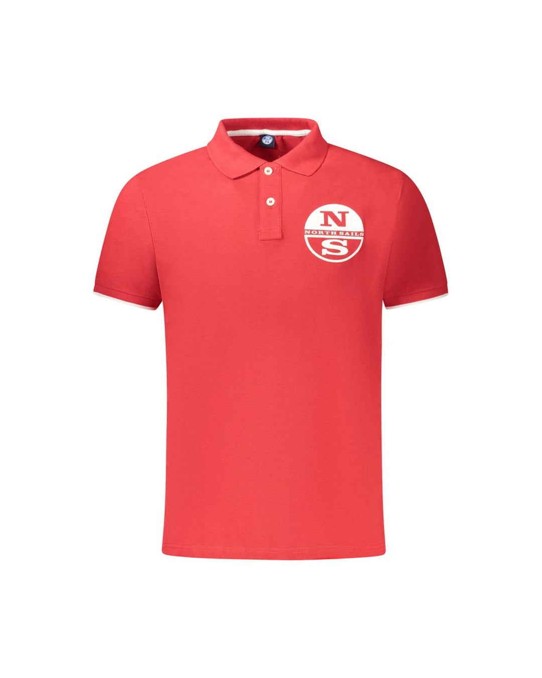 North Sails Men's Red Cotton Polo Shirt - L