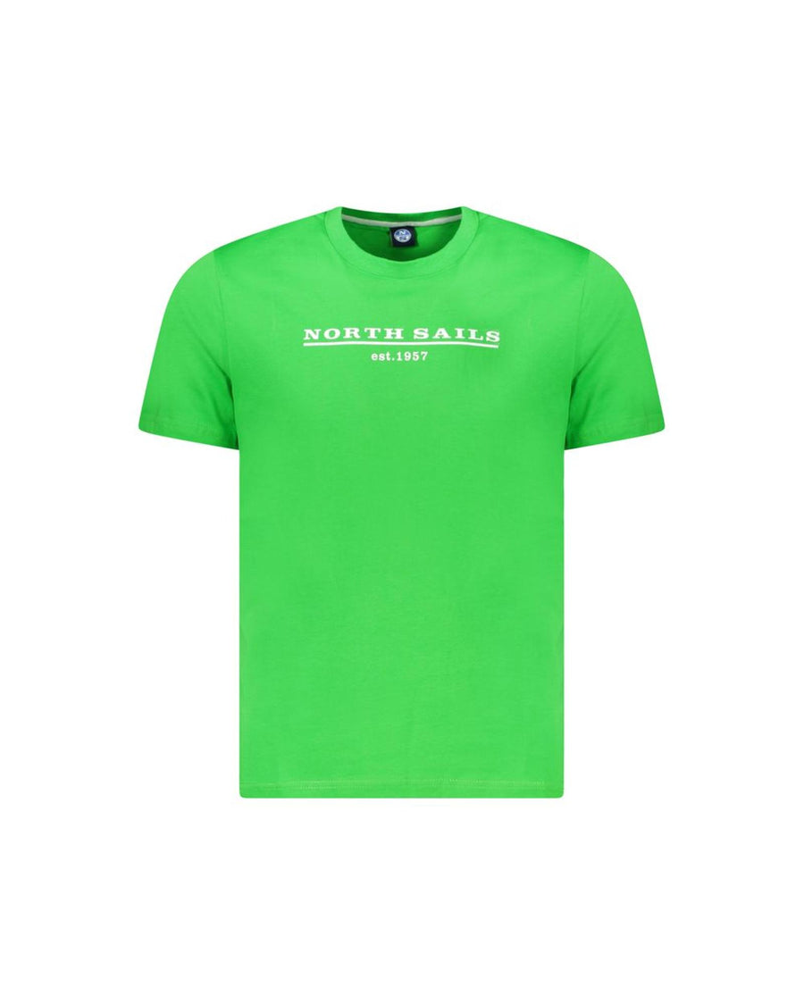 North Sails Men's Green Cotton T-Shirt - M