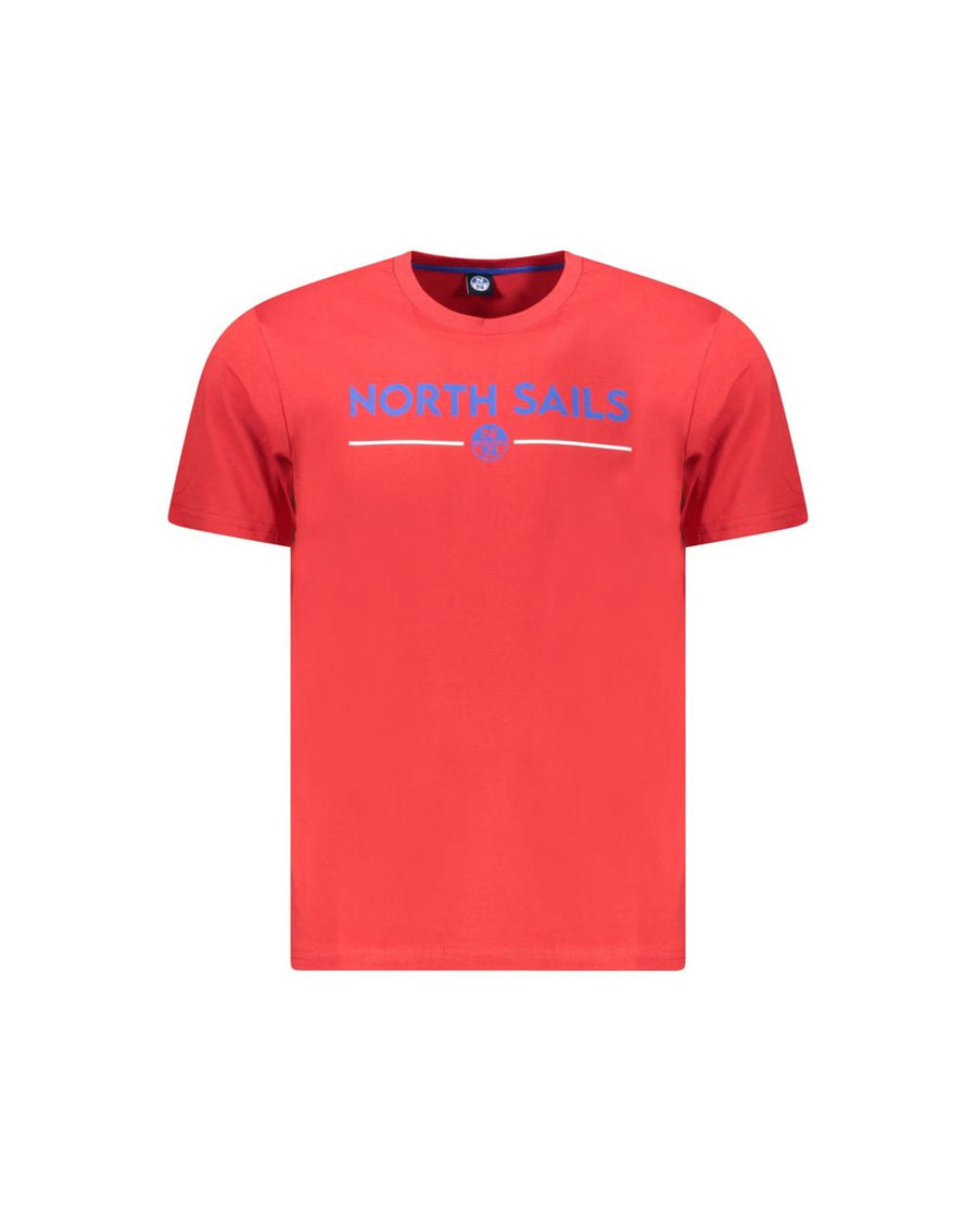 North Sails Men's Red Cotton T-Shirt - M