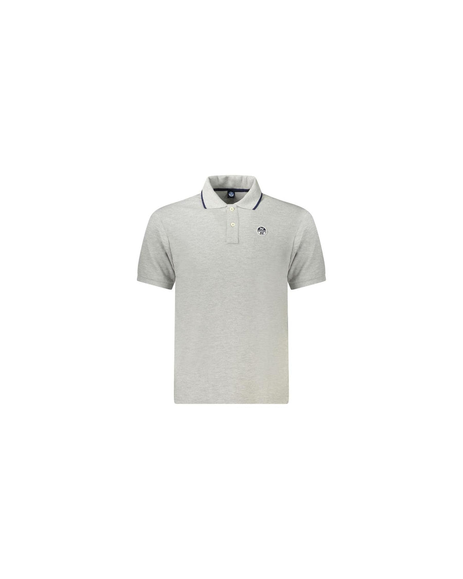 North Sails Men's Gray Cotton Polo Shirt - M