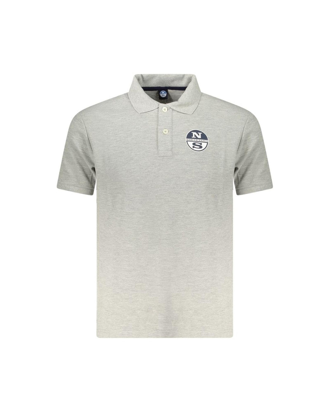 North Sails Men's Gray Cotton Polo Shirt - 2XL