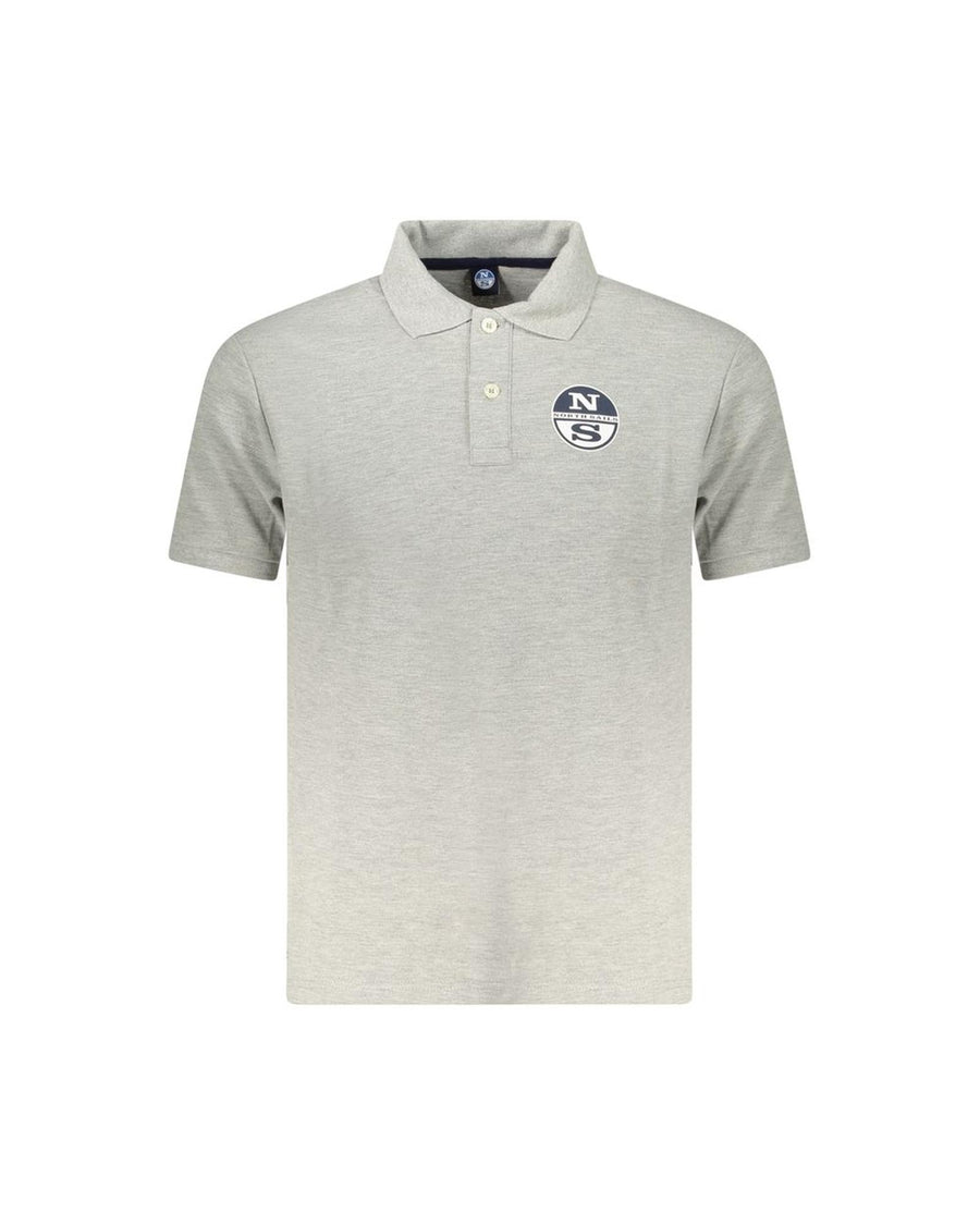 North Sails Men's Gray Cotton Polo Shirt - 2XL