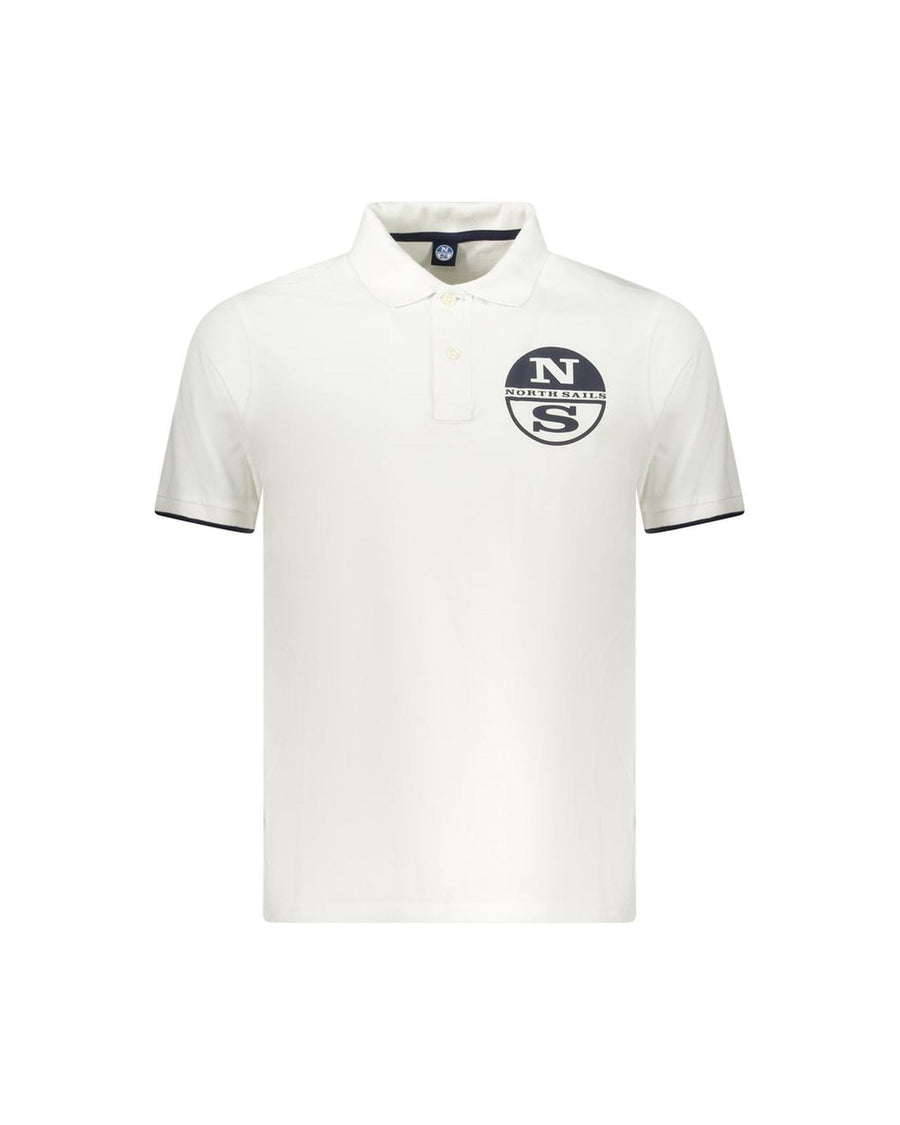 North Sails Men's White Cotton Polo Shirt - 3XL