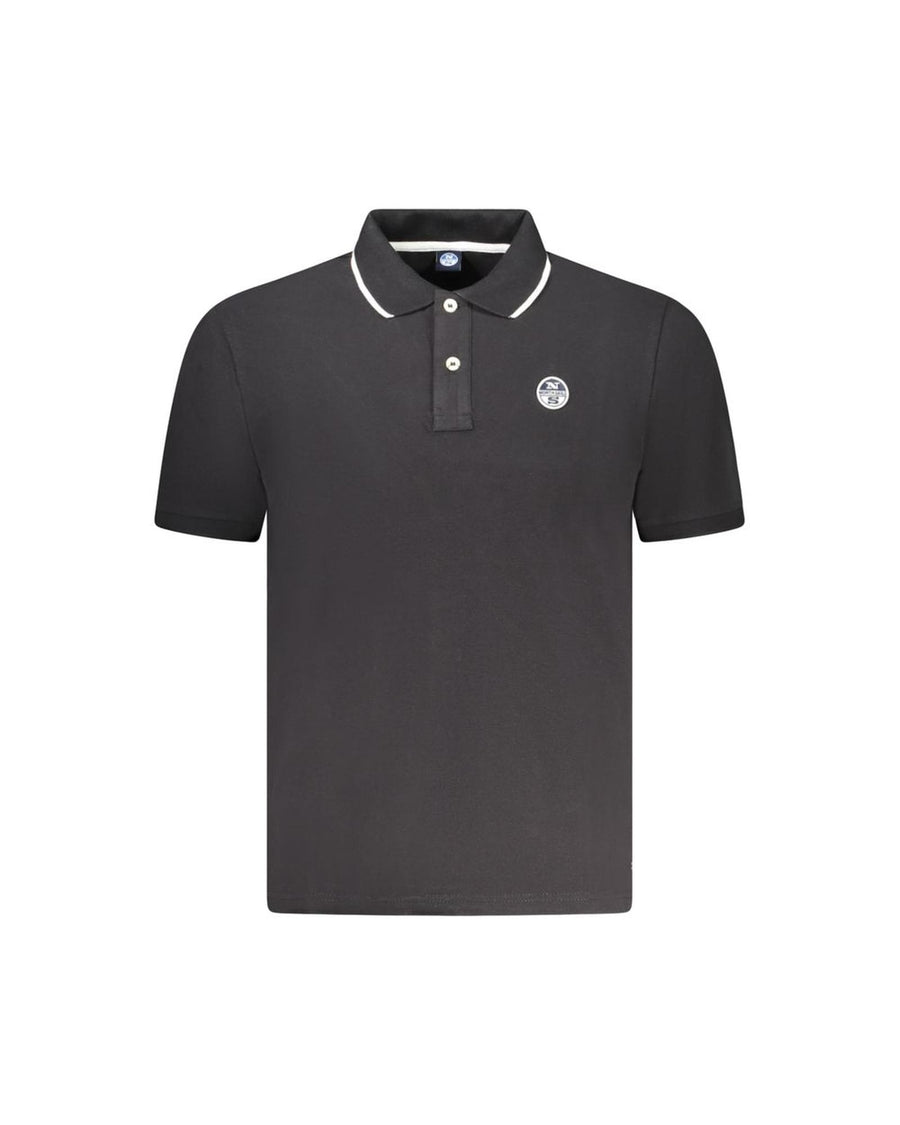 North Sails Men's Black Cotton Polo Shirt - S
