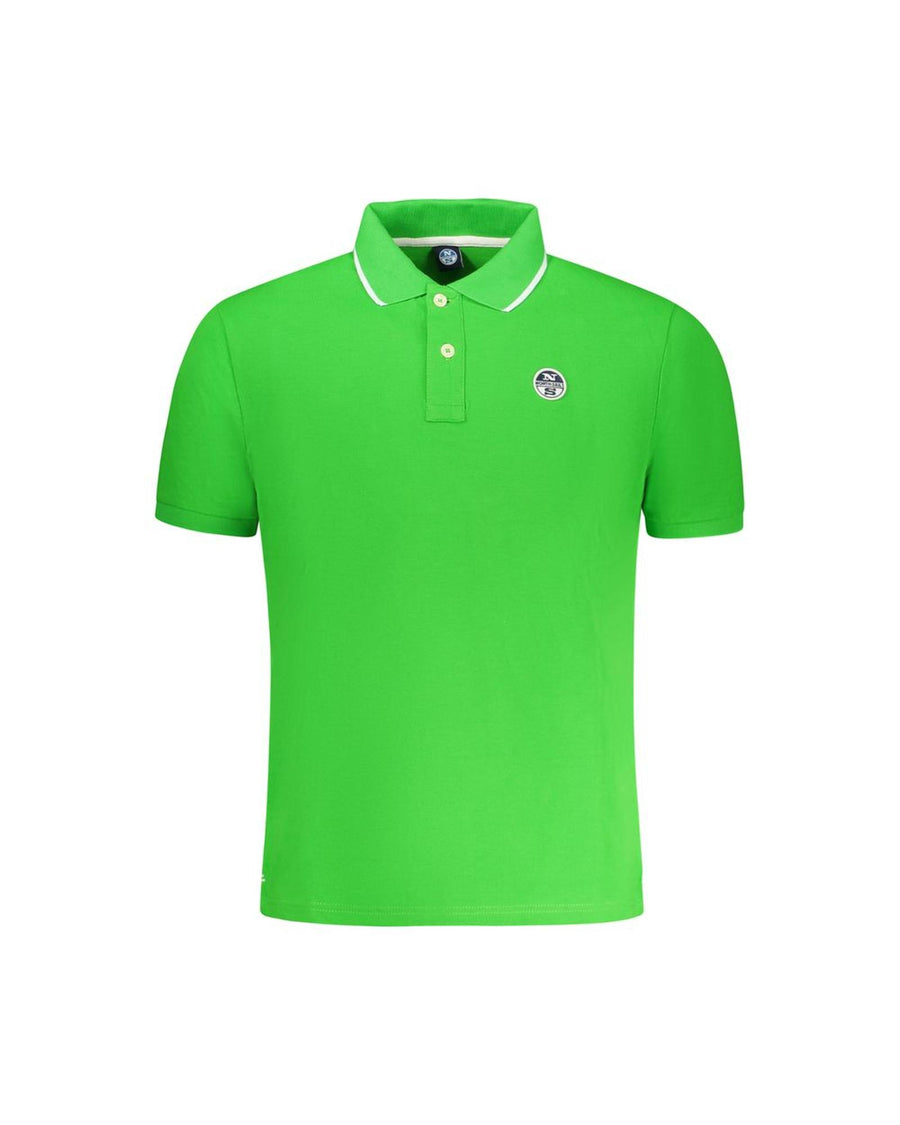 North Sails Men's Green Cotton Polo Shirt - S