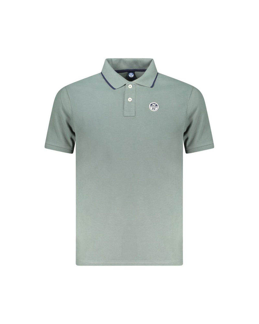 North Sails Men's Green Cotton Polo Shirt - L