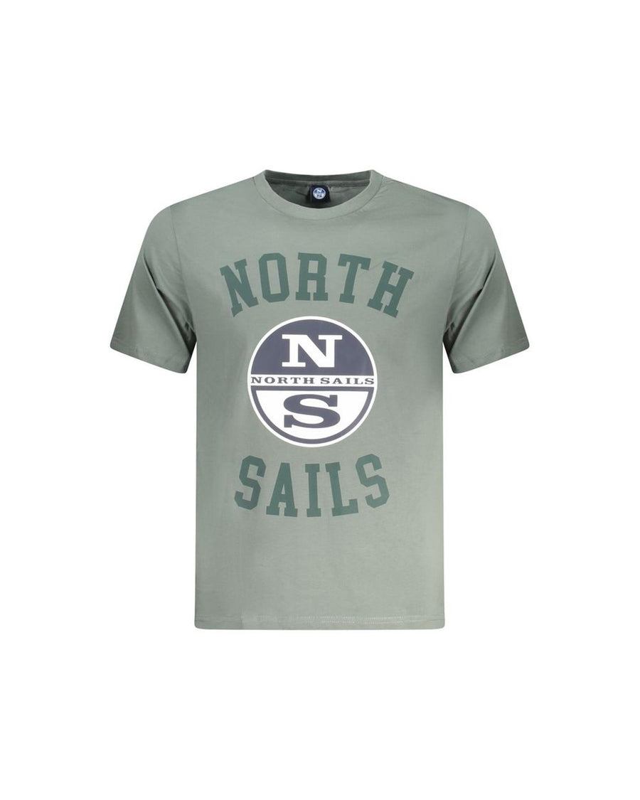North Sails Men's Green Cotton T-Shirt - M