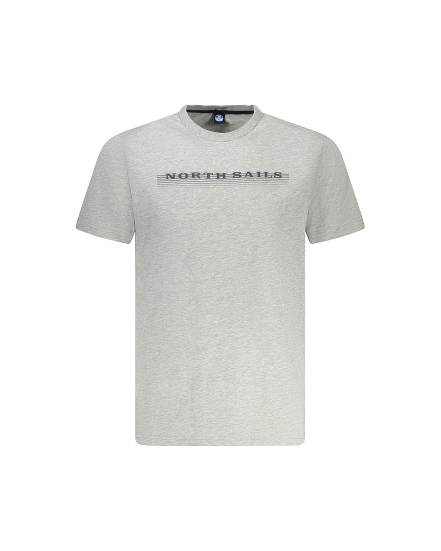 North Sails Men's Gray Cotton  T-Shirt - XL