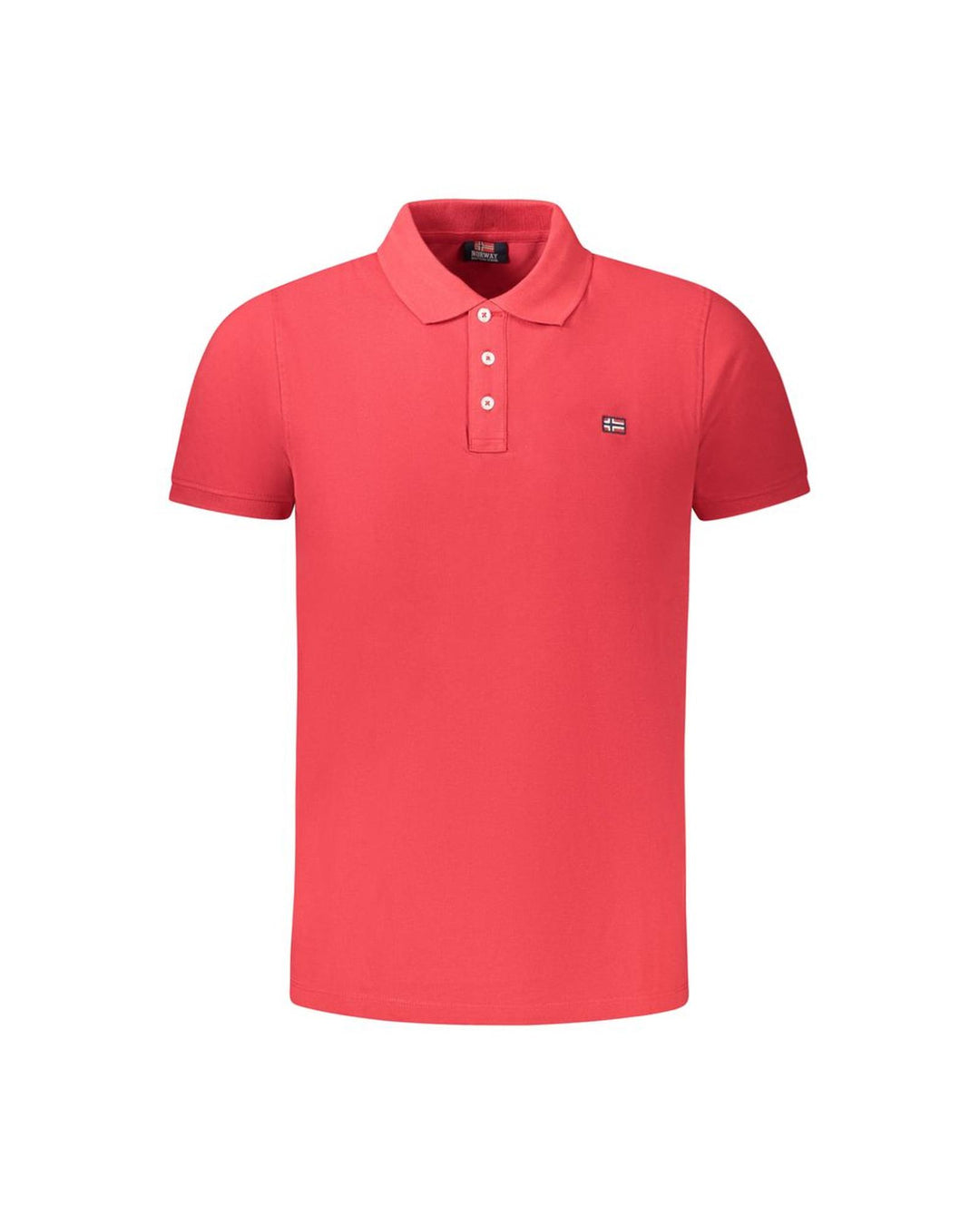 Norway 1963 Men's Red Cotton Polo Shirt - 2XL